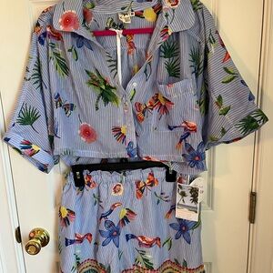 Tropical Floral Women's Two-Piece Set
